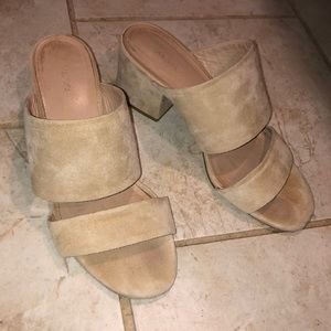 Vince Charleen Nude beige heeled mules